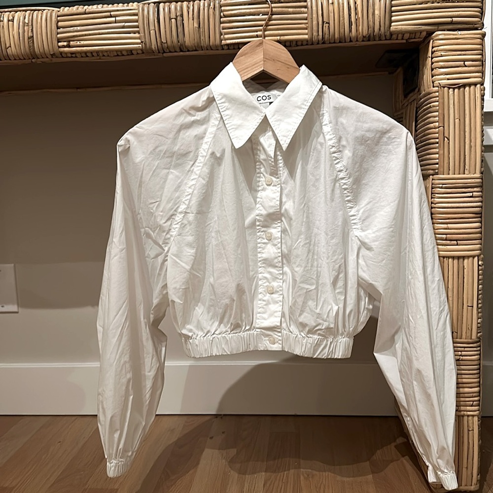 COS white blouse